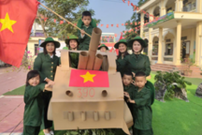 TRƯỜNG MẦM NON NINH PHÚC TỔ CHỨC CÁC HOẠT ĐỘNG TRẢI NGHIỆM “BÉ TẬP LÀM CHIẾN SĨ” NHÂN KỶ NIỆM 81 NĂM NGÀY THÀNH LẬP QUÂN ĐỘI NHÂN DÂN VIỆT NAM (22/12/1944 – 22/12/2025)