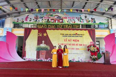 TRƯỜNG MẦM NON NINH PHÚC LONG TRỌNG TỔ CHỨC KỶ NIỆM 43 NĂM NGÀY NHÀ GIÁO VIỆT NAM 20/11